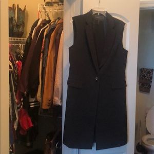 Black long BCBG jacket/vest